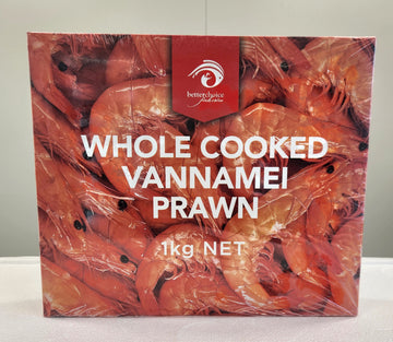 Whole Cooked Vannamei M 1kg