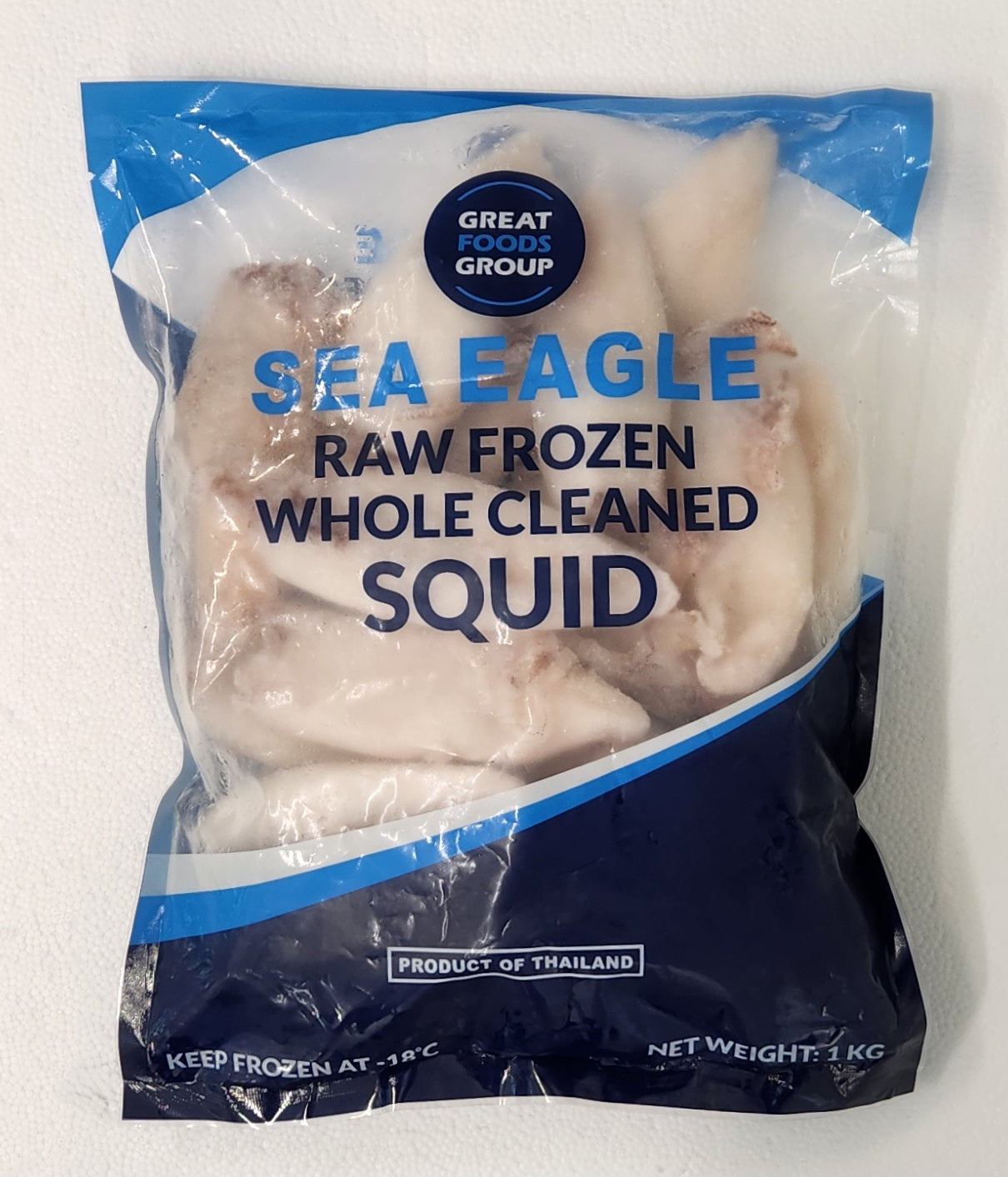 Whole Cleaned Squid Loligo 16/20 1kg