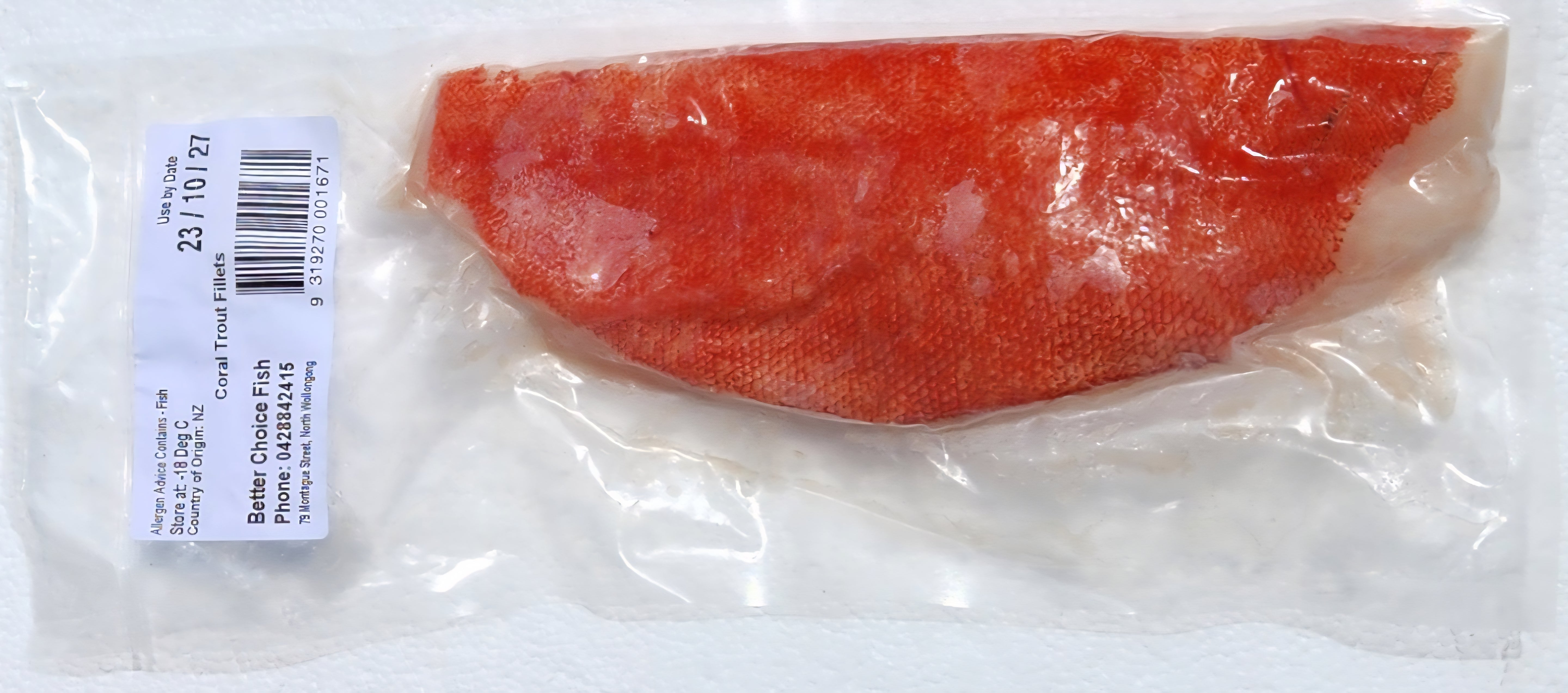 Coral Trout Fillets Bone In
