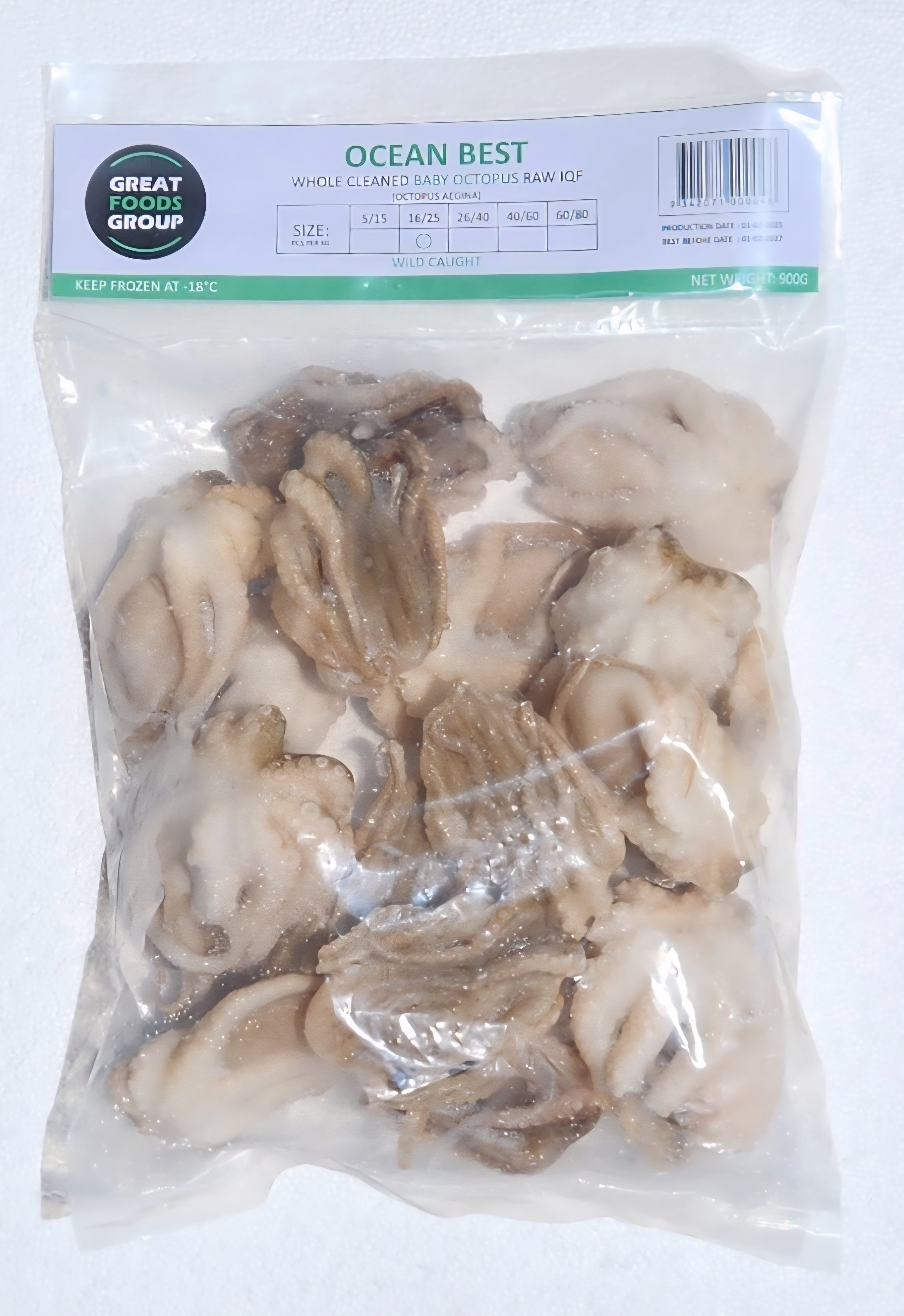 Baby Octopus 16/20 900g