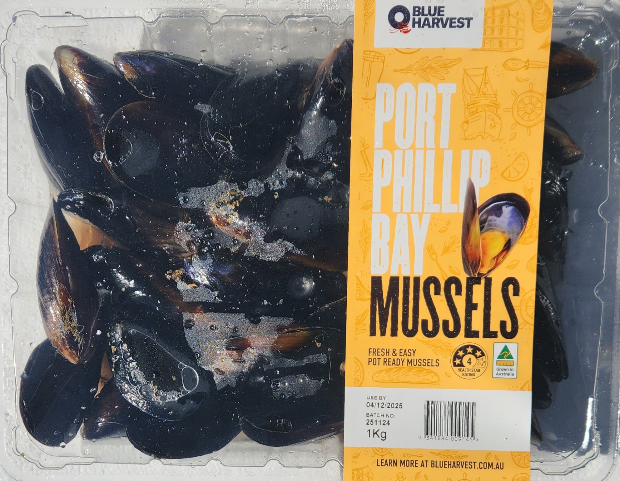 Whole Black Mussels 1kg