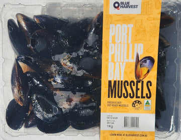 Whole Black Mussels 1kg