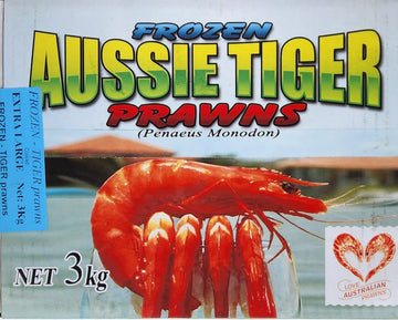 Aussie Tiger Prawns Extra Large 3kg