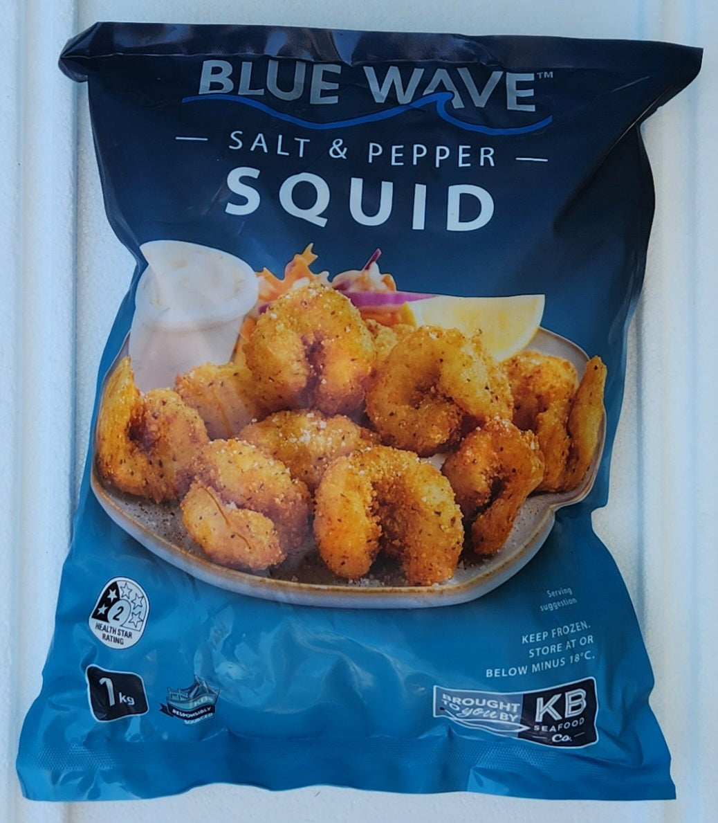 Blue wave salt & pepper squid 1kg