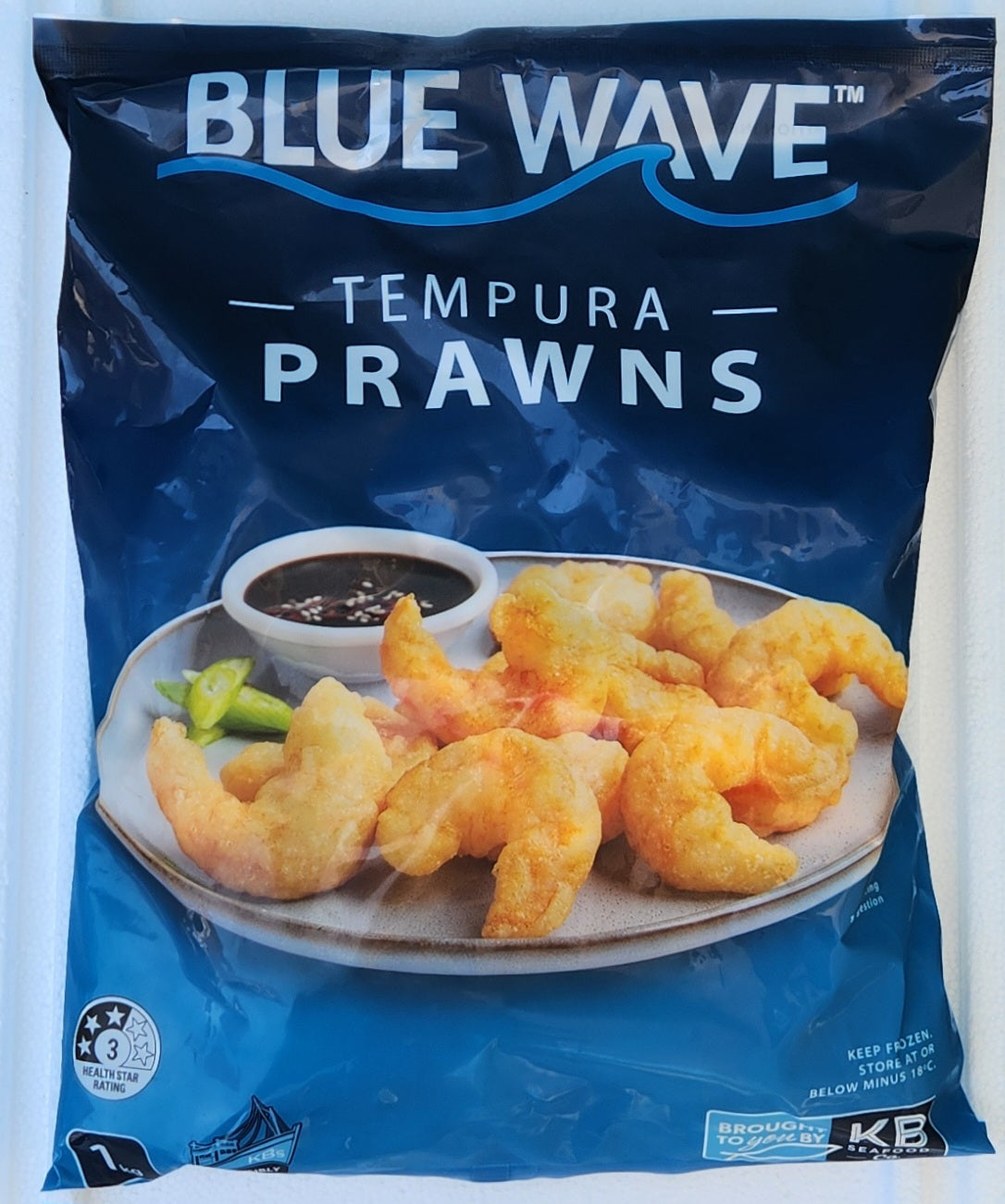 Blue wave tempura prawns 1kg