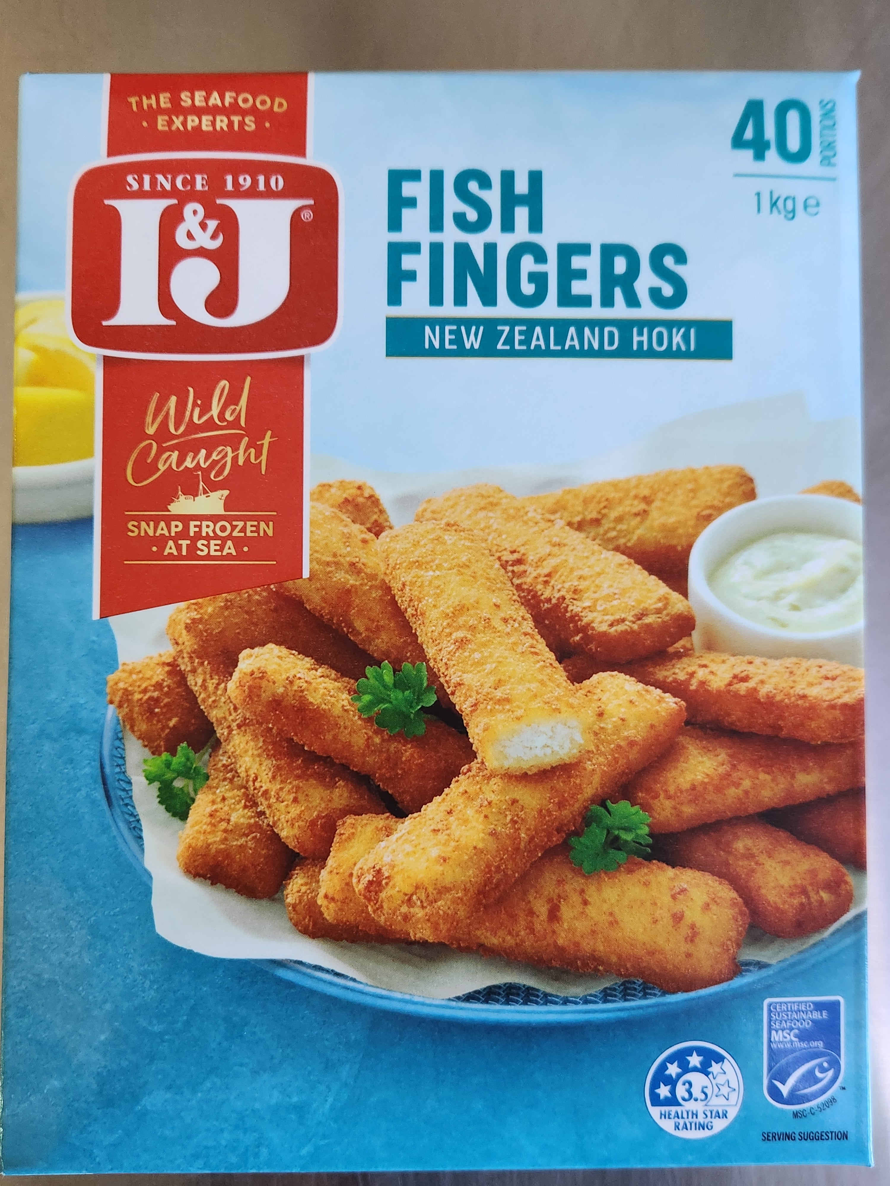 Fish Fingers - 1kg - 40 Pack