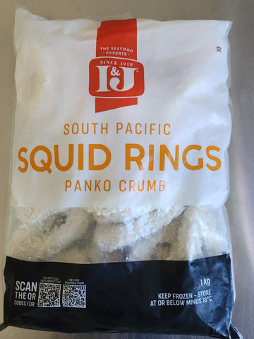 Squid Rings Panko Crumb 1kg